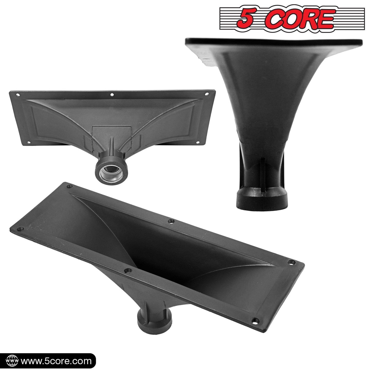 5 CORE 15x5 Rectangle Plastic Screw-On Horn for Assorted Speaker Cabinets 34mm Throat HISE 15X5 1PC-1