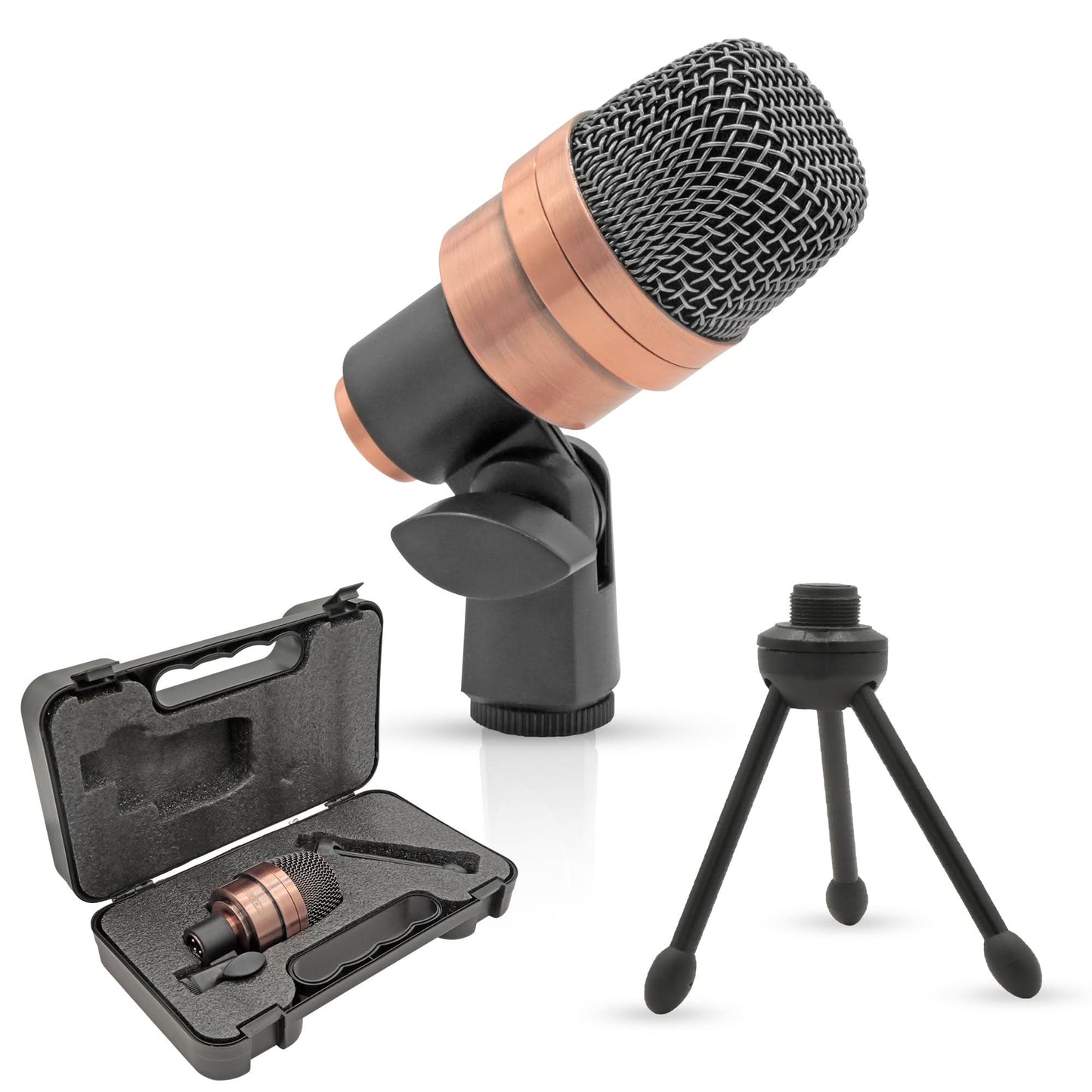 5 Core Snare Microphone XLR Wired Uni Directional Tom Drum and Other Musical Instrument Mic COPPER-0