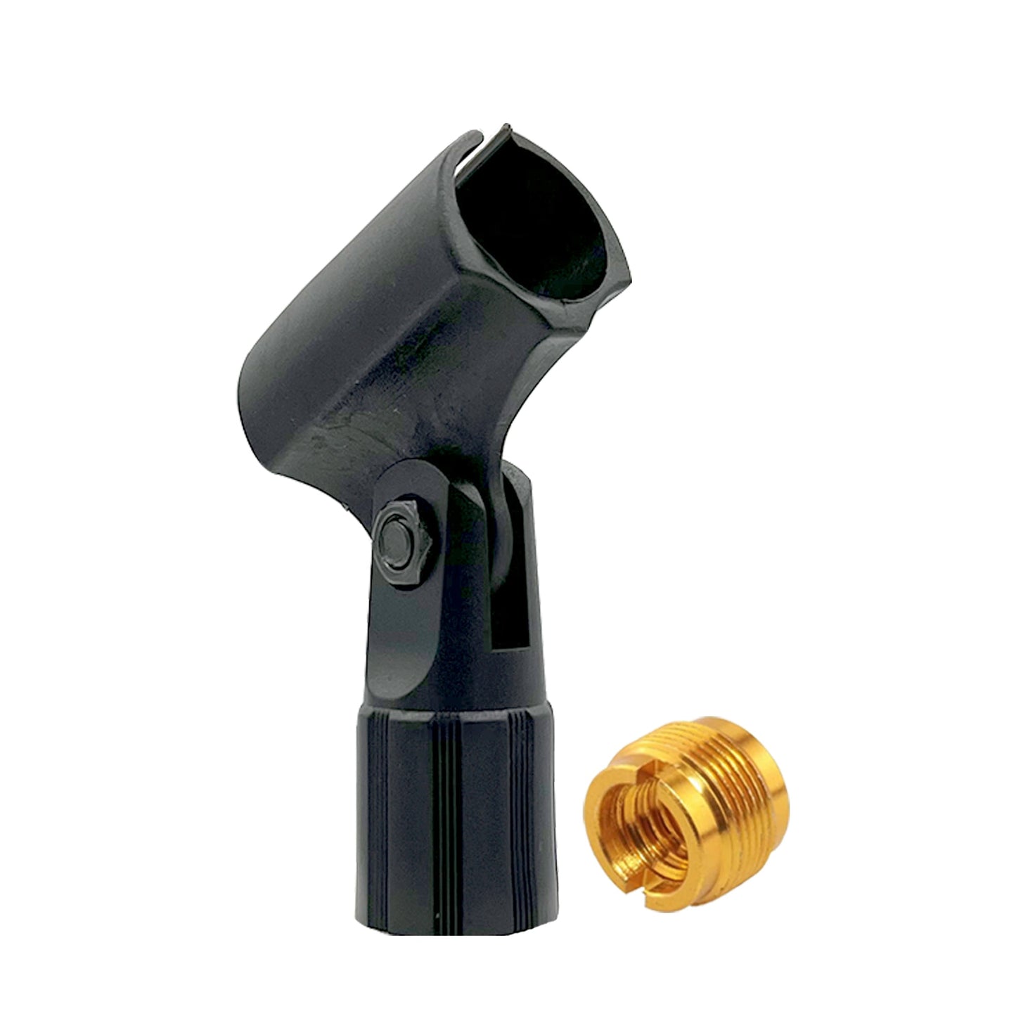 5 Core Microphone Clip Holder 2 Pieces with Screw Adapters 5/8 to 3/8 Inch-1