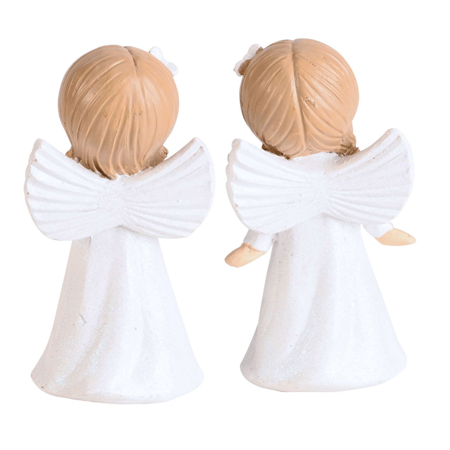 Assorted Sweet White Angel Glitter Figurines - 3.5 Inches-3