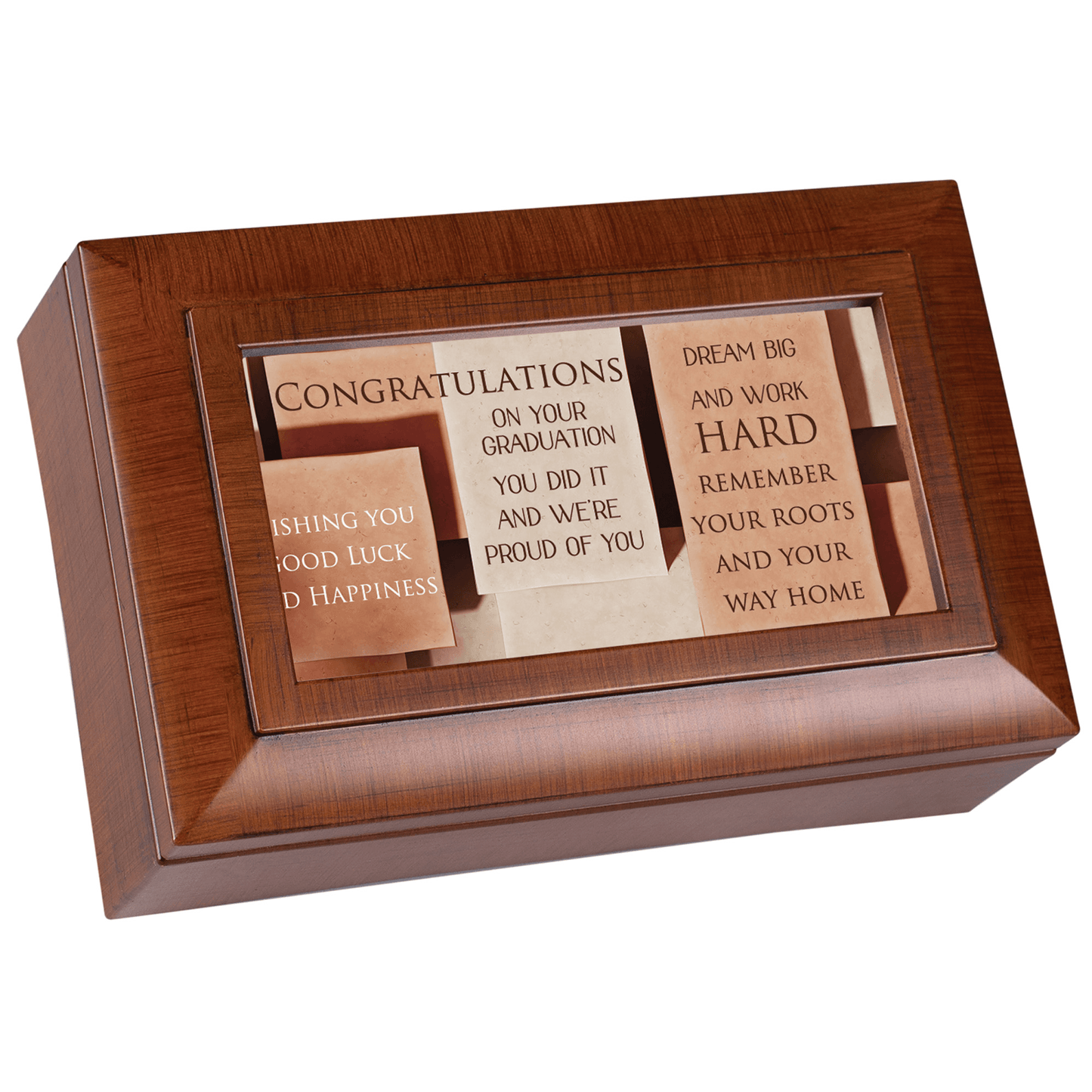 Elegant Petite Musical Keepsake Box For Graduation-4