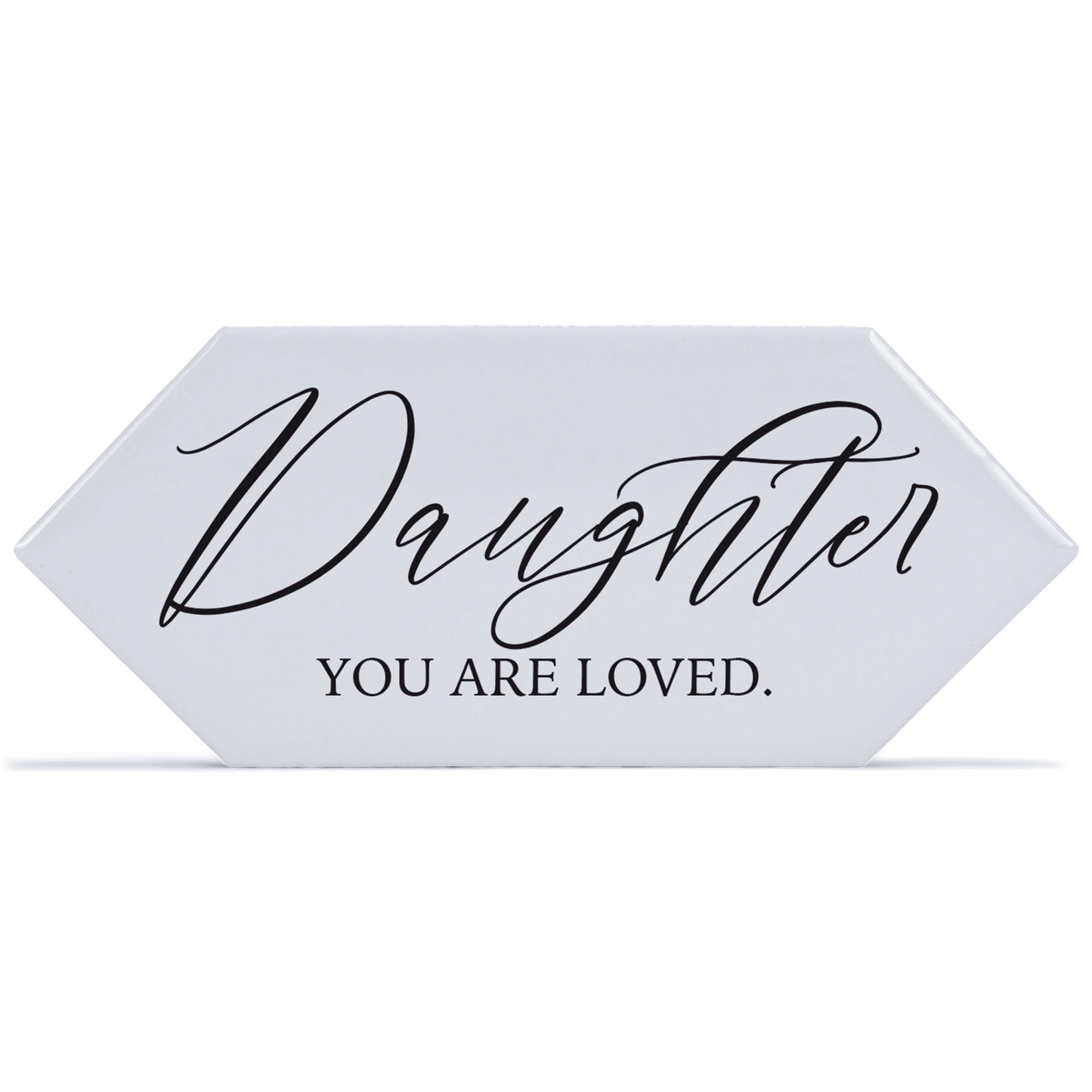 Daughter Loved Ceramic Tabletop Tile With Easel-4