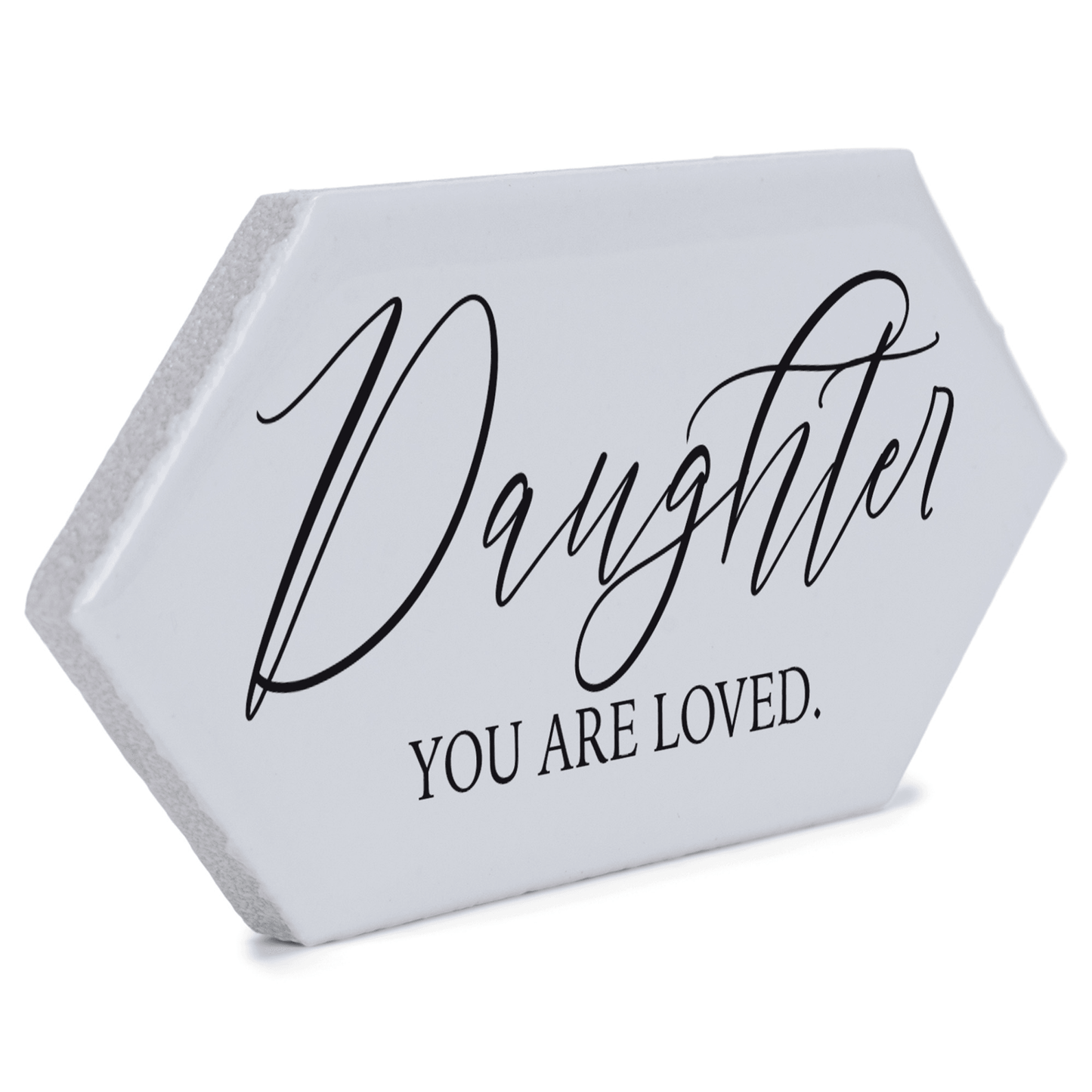Daughter Loved Ceramic Tabletop Tile With Easel-2