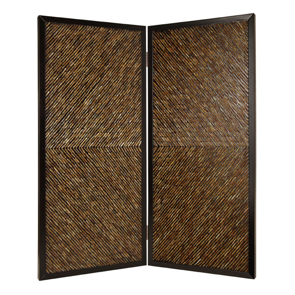 63" X 84" Multi Color Wood Screen-1