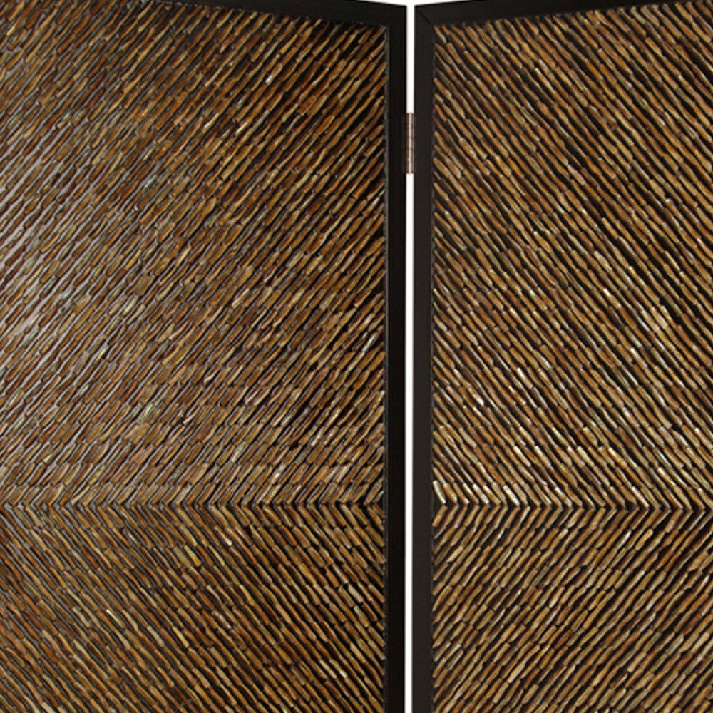 63" X 84" Multi Color Wood Screen-3