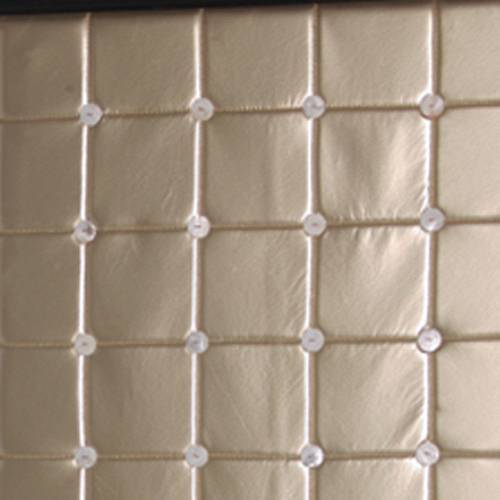 59" X 84" Gold Wood & Fabric Screen-3
