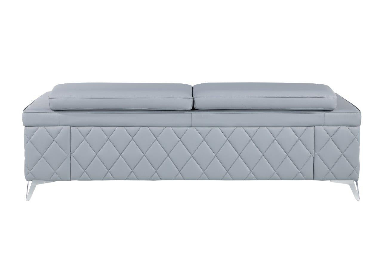 Three Piece Indoor Blue Five Person Seating Set-5