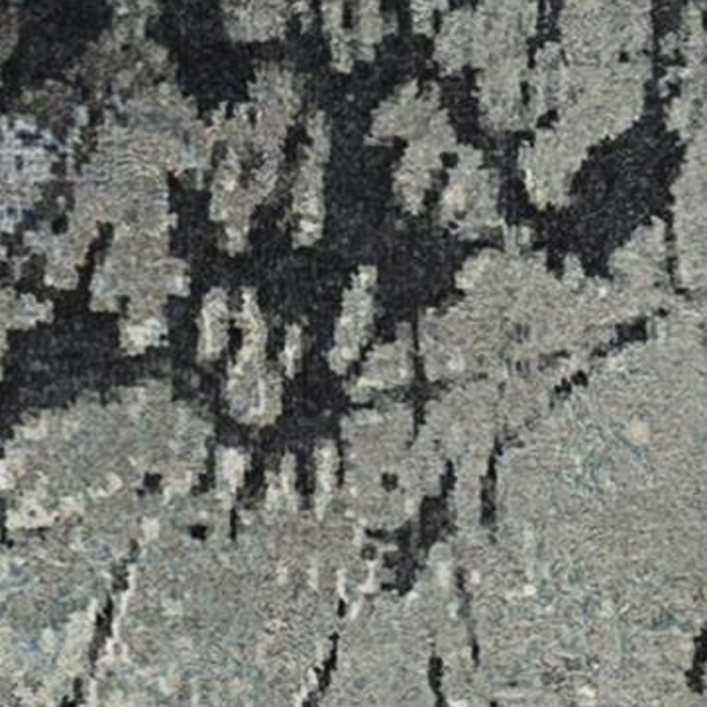 8' X 10' Blue Abstract Hand Knotted Area Rug-2