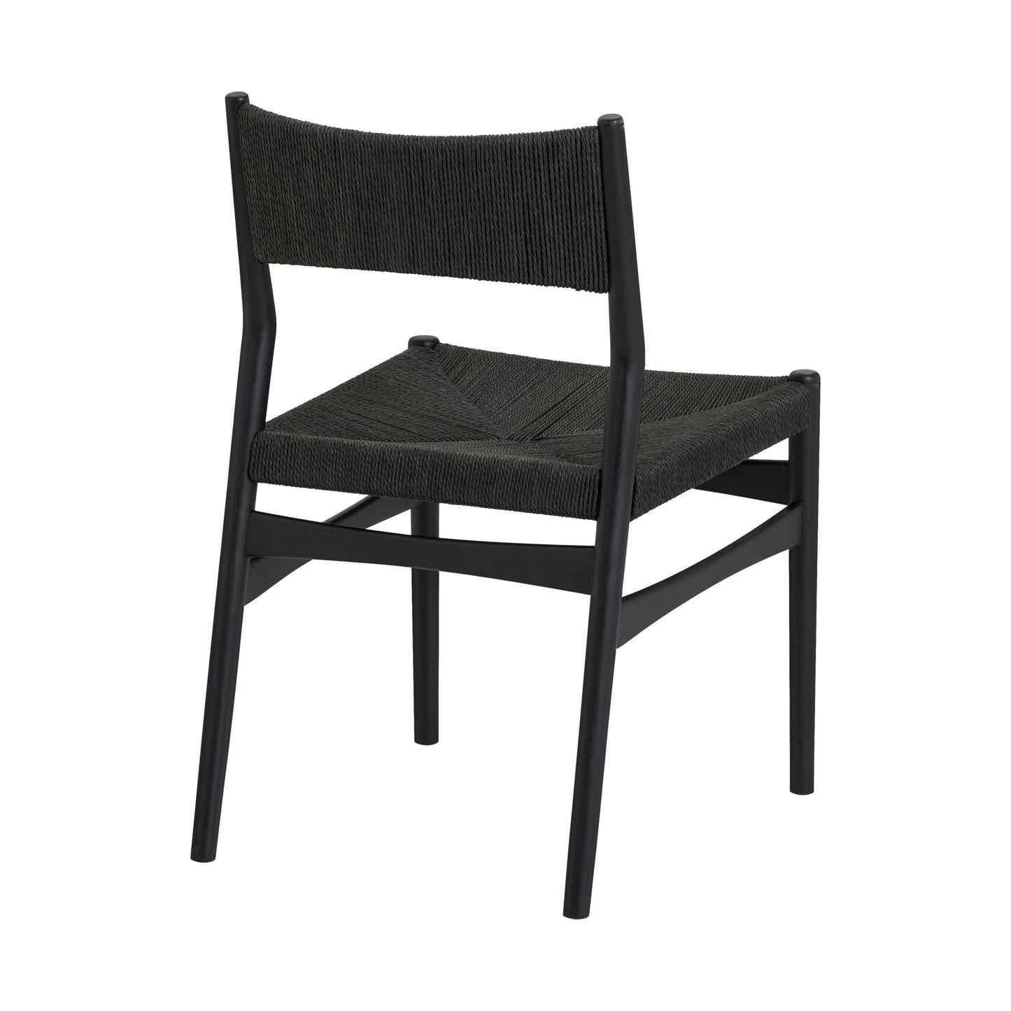 Six Piece Brown and Black Round Dining Set with Four Chairs and Sideboard-2