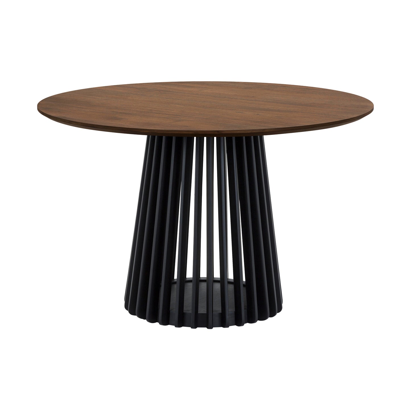 Six Piece Brown and Black Round Dining Set with Four Chairs and Sideboard-3