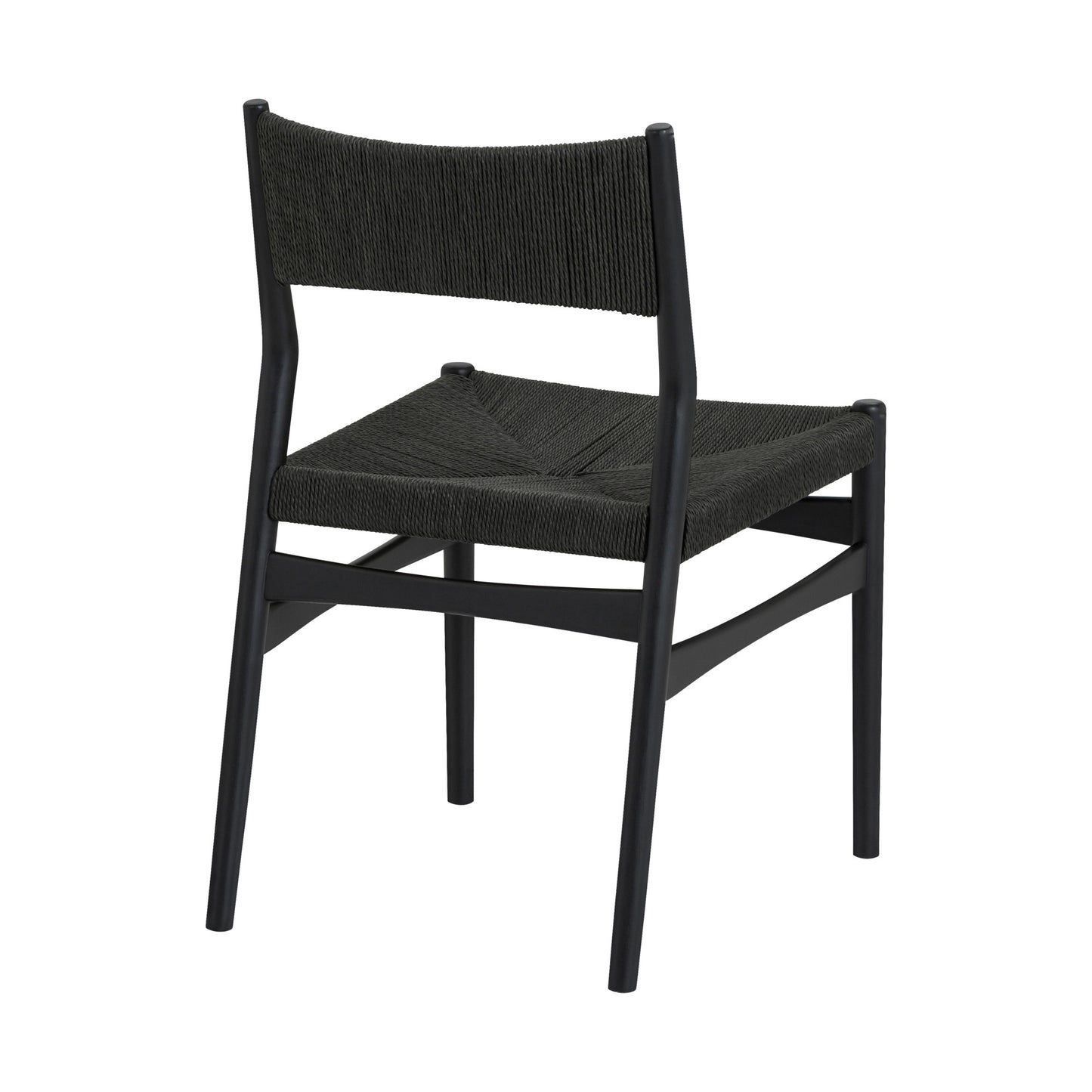 Seven Piece Brown and Black Oval Dining Set with Six Chairs-3