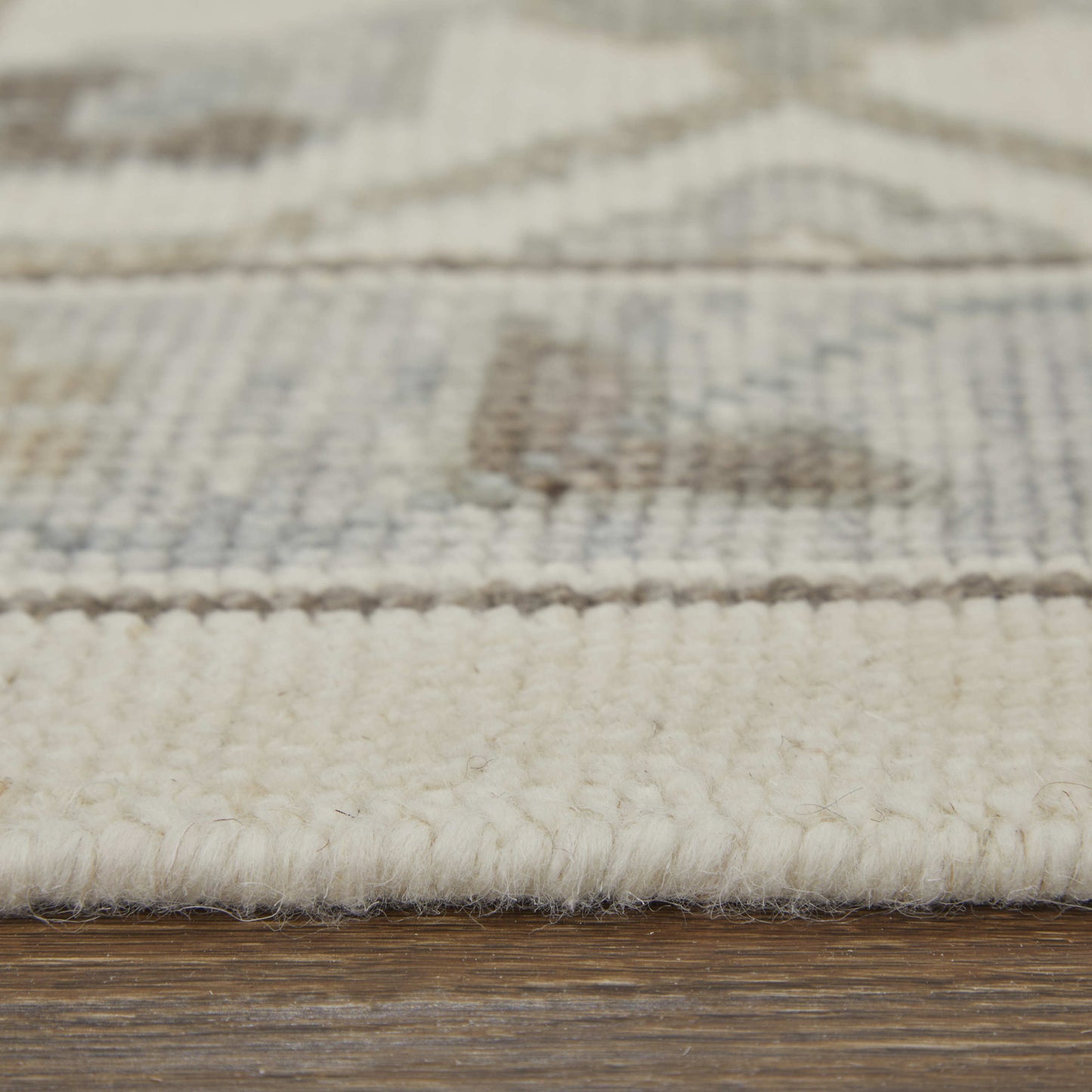 12' X 15' Ivory Gray And Brown Floral Hand Knotted Area Rug With Fringe-8