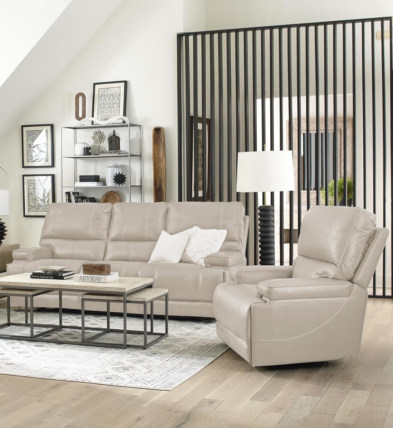 Whitman - Verona Linen - Powered by Freemotion Power Reclining Sofa and Recliner-1