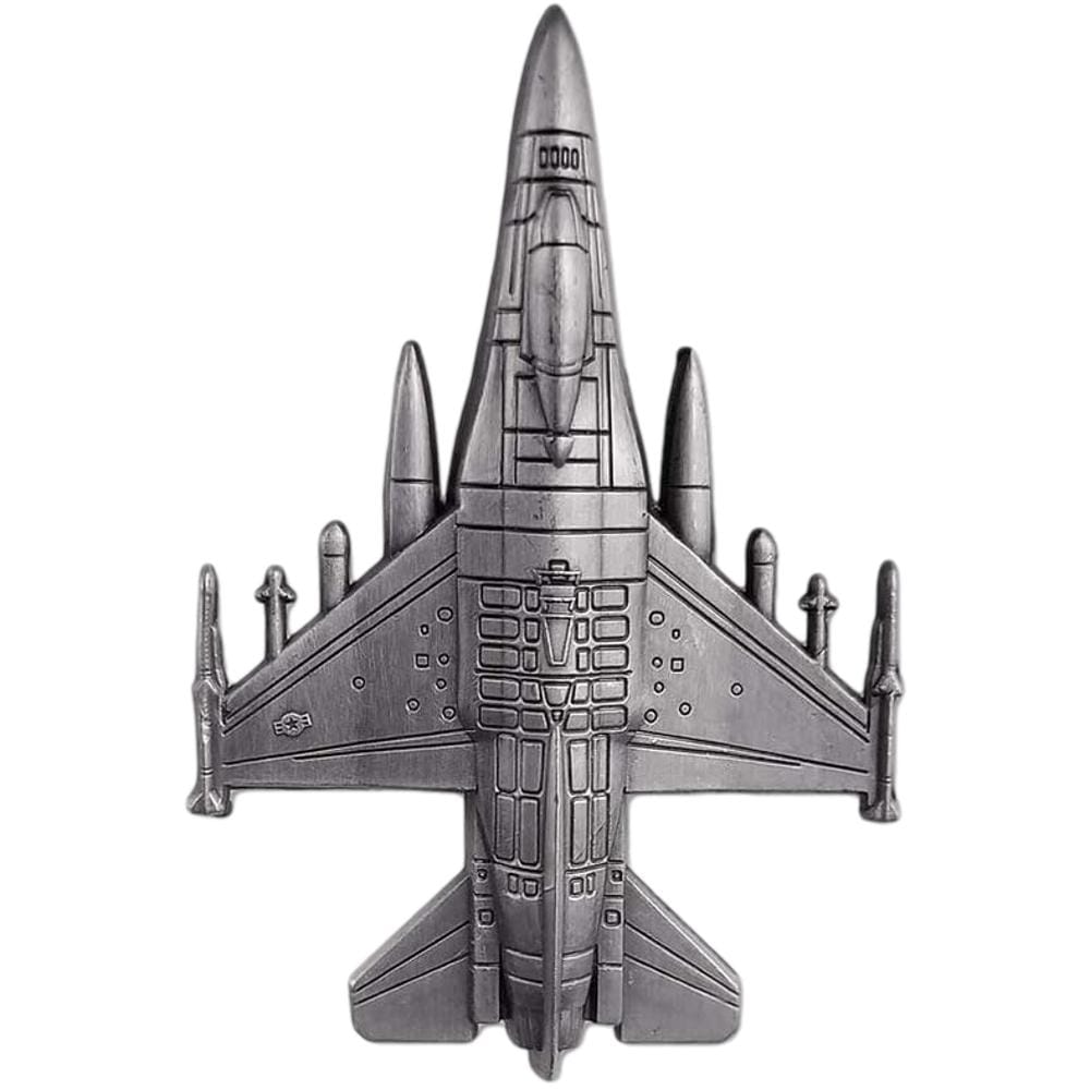 3D Aircraft Shaped F16 Fighting Falcon US Air Force Commemorative Coin Collector-2