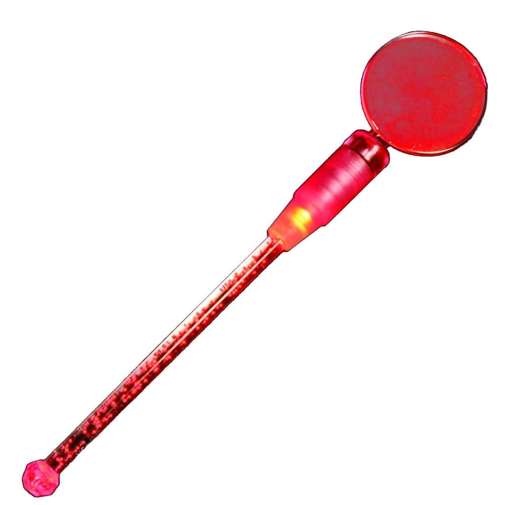 Red Cocktail Party Light Up Swizzle Stick Drink Stirrer-1