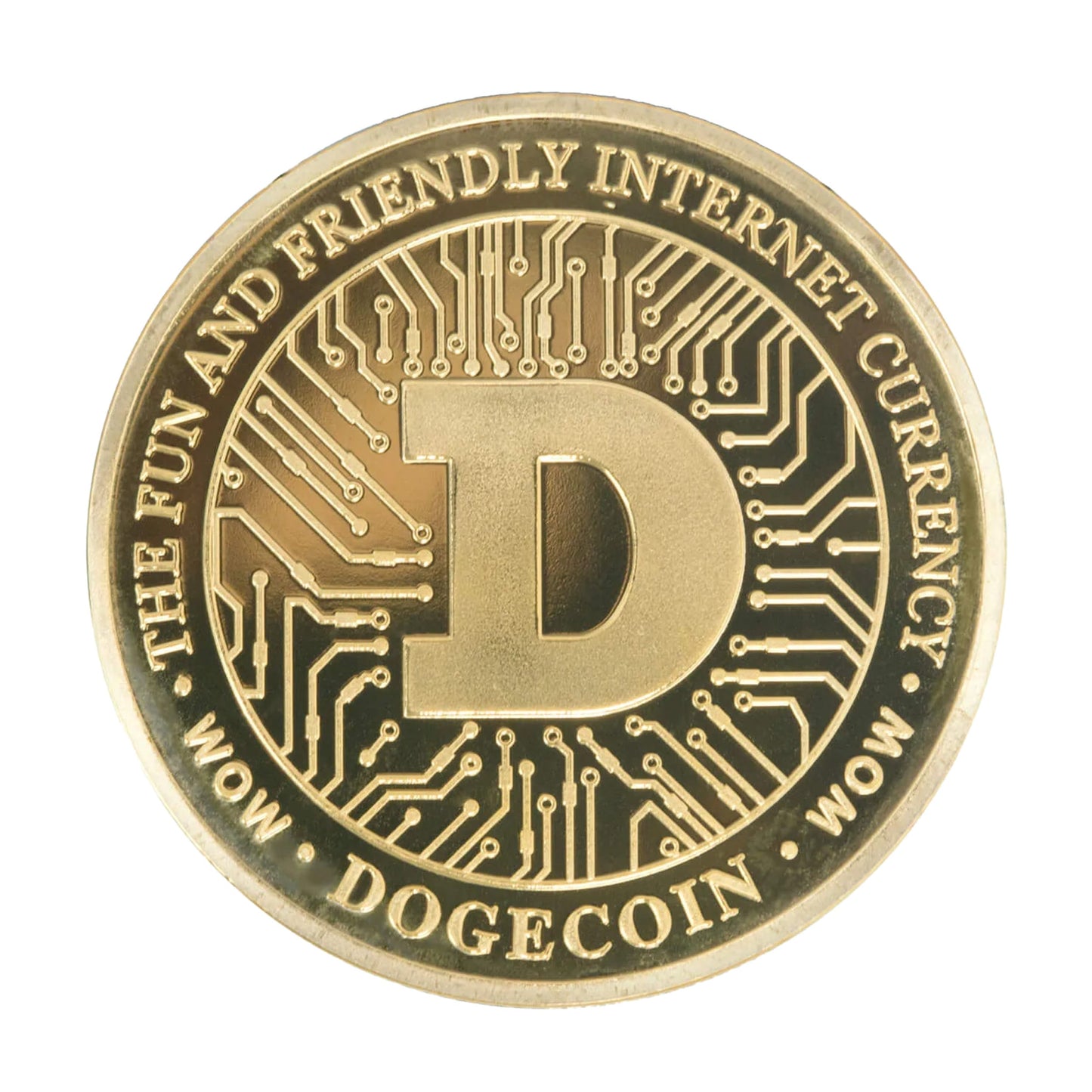 Shiba Inu Much WOW Dogecoin Commemorative Gold Coin-1