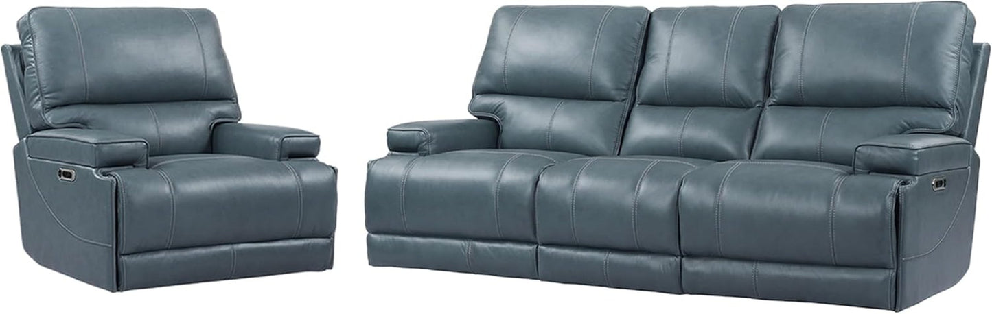 Whitman - Verona Azure - Powered by Freemotion Power Reclining Sofa and Recliner-1