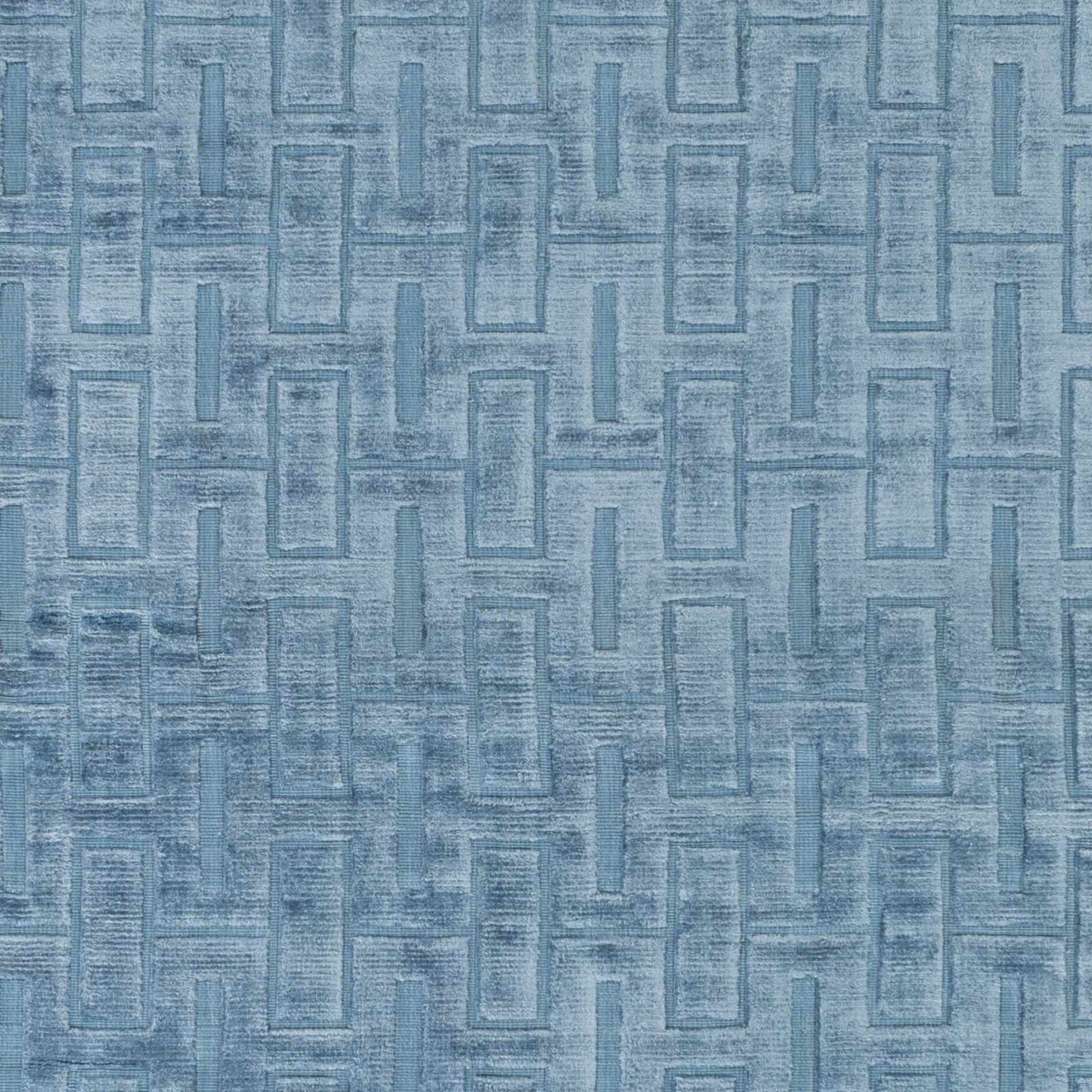 Quealy Blue Patterned 3x5 Small Viscose Rug - Clearance-3