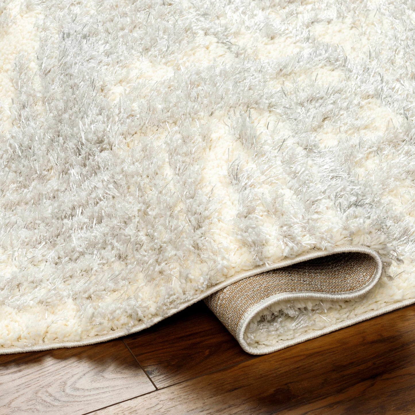 Iduia Gray Plush Area Rug - Clearance-3