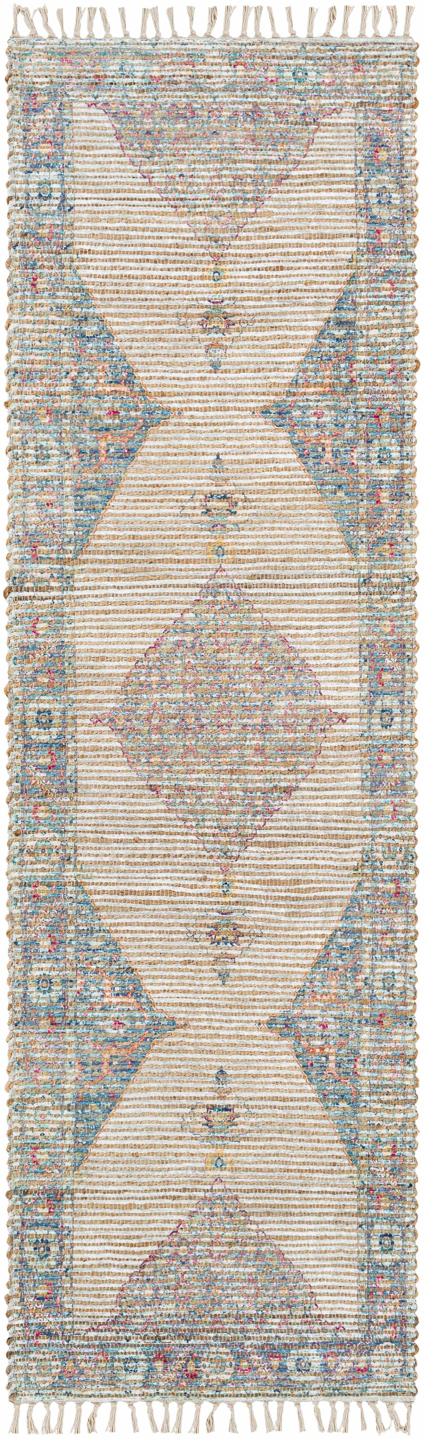 Macon Off-White Medallion Jute Rug - Clearance-5