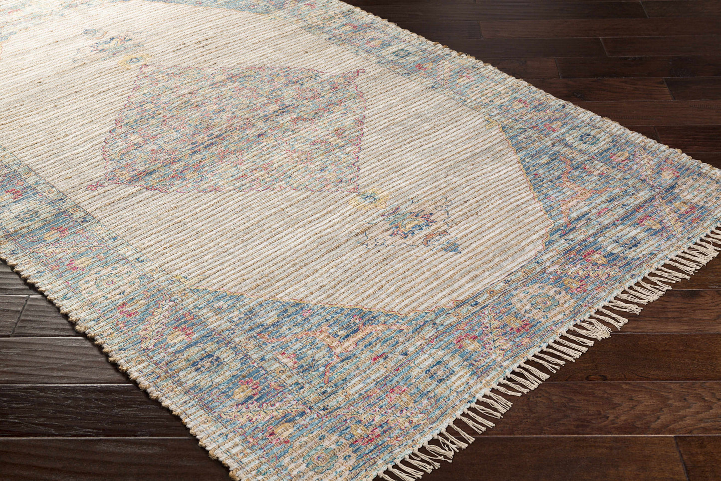 Macon Off-White Medallion Jute Rug - Clearance-2