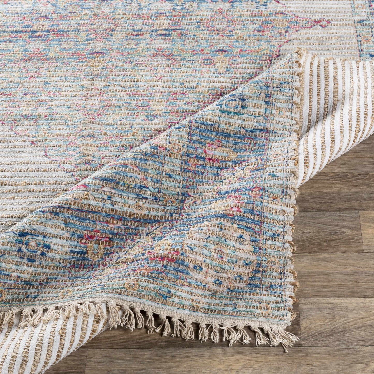 Macon Off-White Medallion Jute Rug - Clearance-4