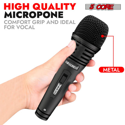 5Core XLR Microphone Dynamic Mic Karaoke Singing Studio Microfono Handheld Mics-1