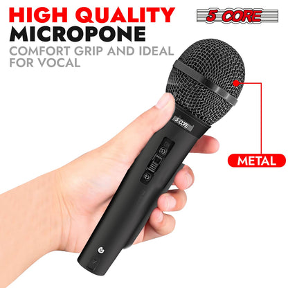 5Core XLR Microphone Dynamic Mic Karaoke Singing Studio Mics Handheld Microfono-1