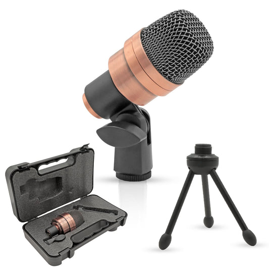 5 Core Snare Microphone XLR Wired Uni Directional Tom Drum and Other Musical Instrument Mic COPPER-0