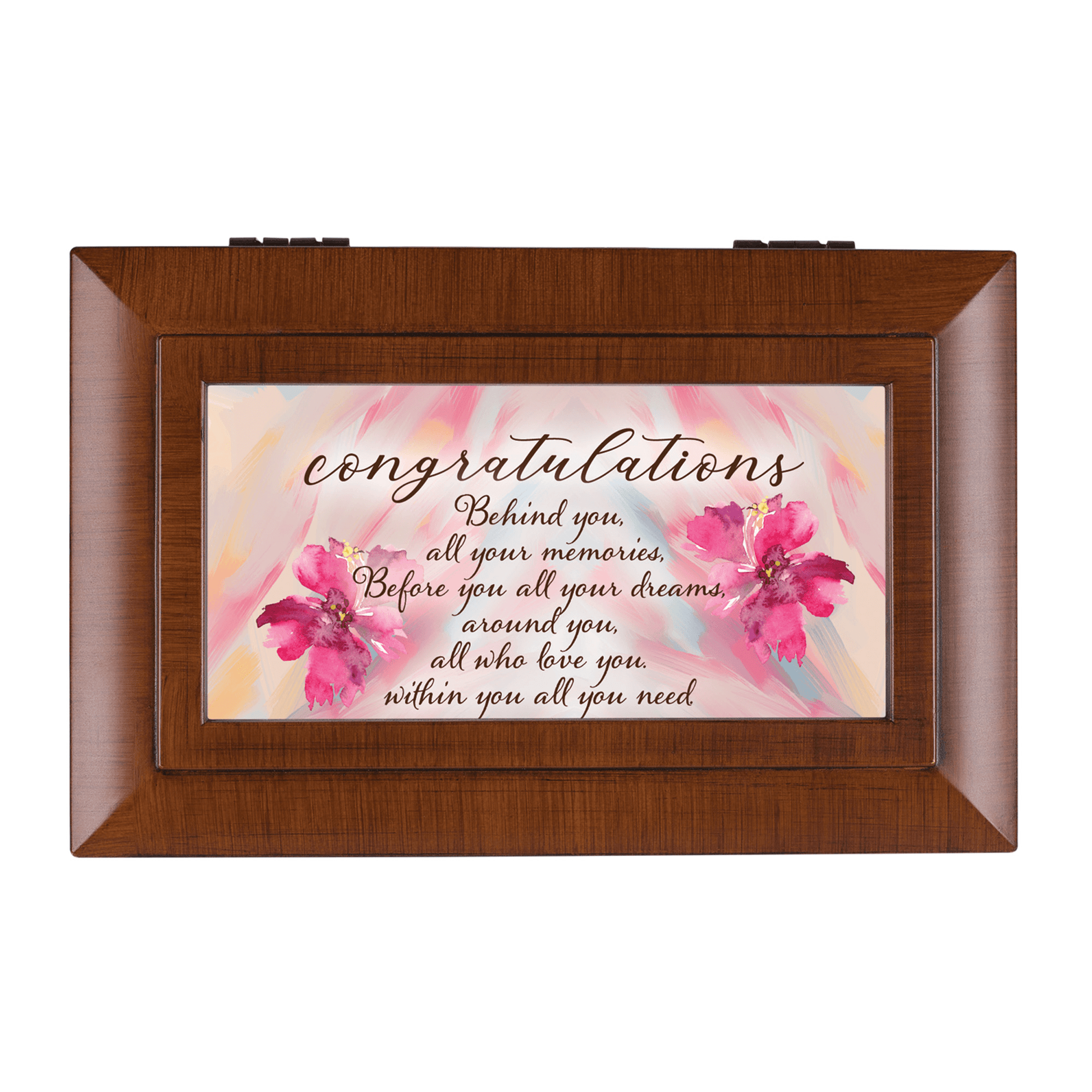 Petite Musical Keepsake Box With Photo Frame And Sankyo Movement-2