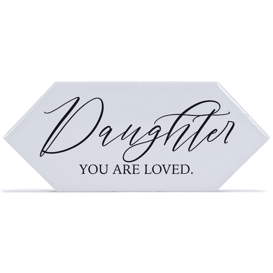 Daughter Loved Ceramic Tabletop Tile With Easel-0