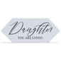 Daughter Loved Ceramic Tabletop Tile With Easel-4