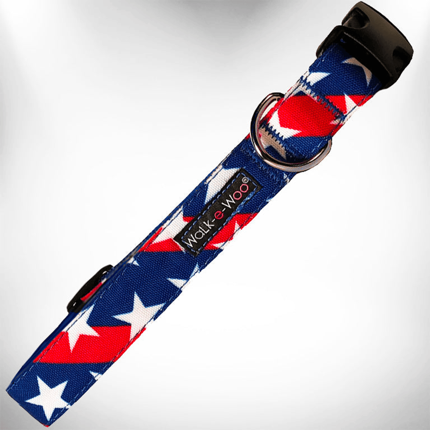 Patriotic Stars & Stripes Dog Collar-5