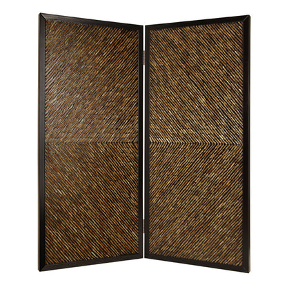 63" X 84" Multi Color Wood  Screen-0