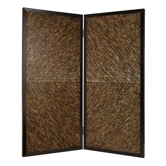 63" X 84" Multi Color Wood  Screen-0