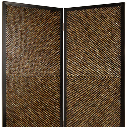 63" X 84" Multi Color Wood  Screen-2