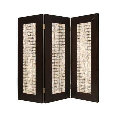71" X 84" Brown Wood  Screen-1