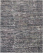 12' X 15' Blue And Gray Wool Abstract Hand Knotted Area Rug-0
