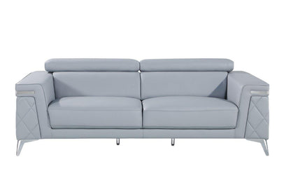 Three Piece Indoor Blue Five Person Seating Set-3