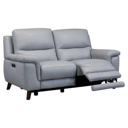 Three Piece Indoor Gray Leather Six Person Seating Set-5