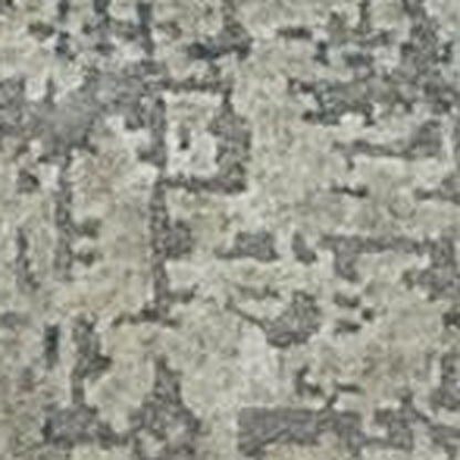 8' X 10' Gray Abstract Hand Knotted Area Rug-4