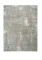 8' X 10' Blue Abstract Hand Knotted Area Rug-0