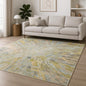 8' X 10' Blue Abstract Hand Knotted Area Rug-0
