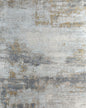 8' X 10' Gold Abstract Hand Knotted Area Rug-0