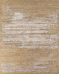 8' X 10' Beige Abstract Hand Knotted Area Rug-0