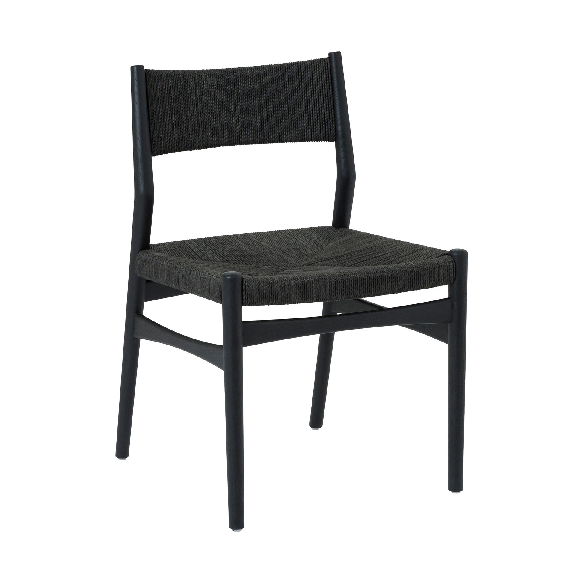 Six Piece Black Round Dining Set with Four Chairs and Sideboard-2