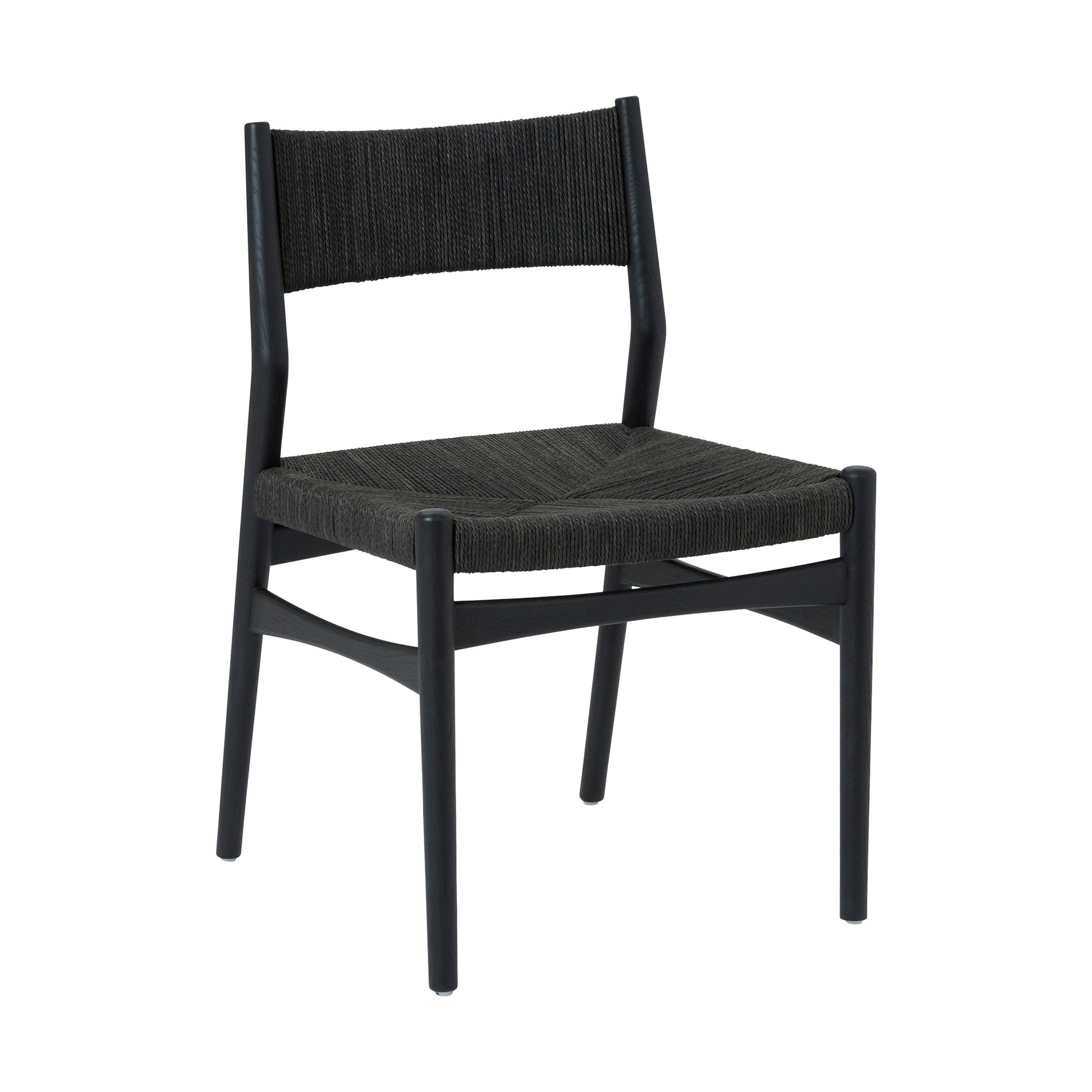 Six Piece Brown and Black Round Dining Set with Four Chairs and Sideboard-0