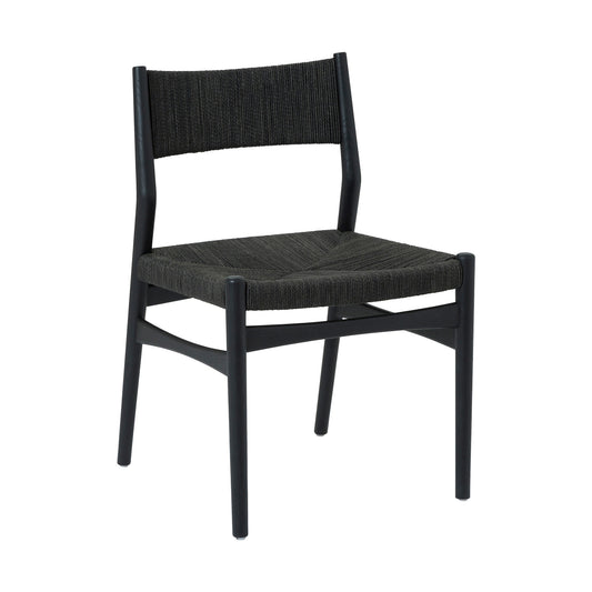 Six Piece Brown and Black Round Dining Set with Four Chairs and Sideboard-0
