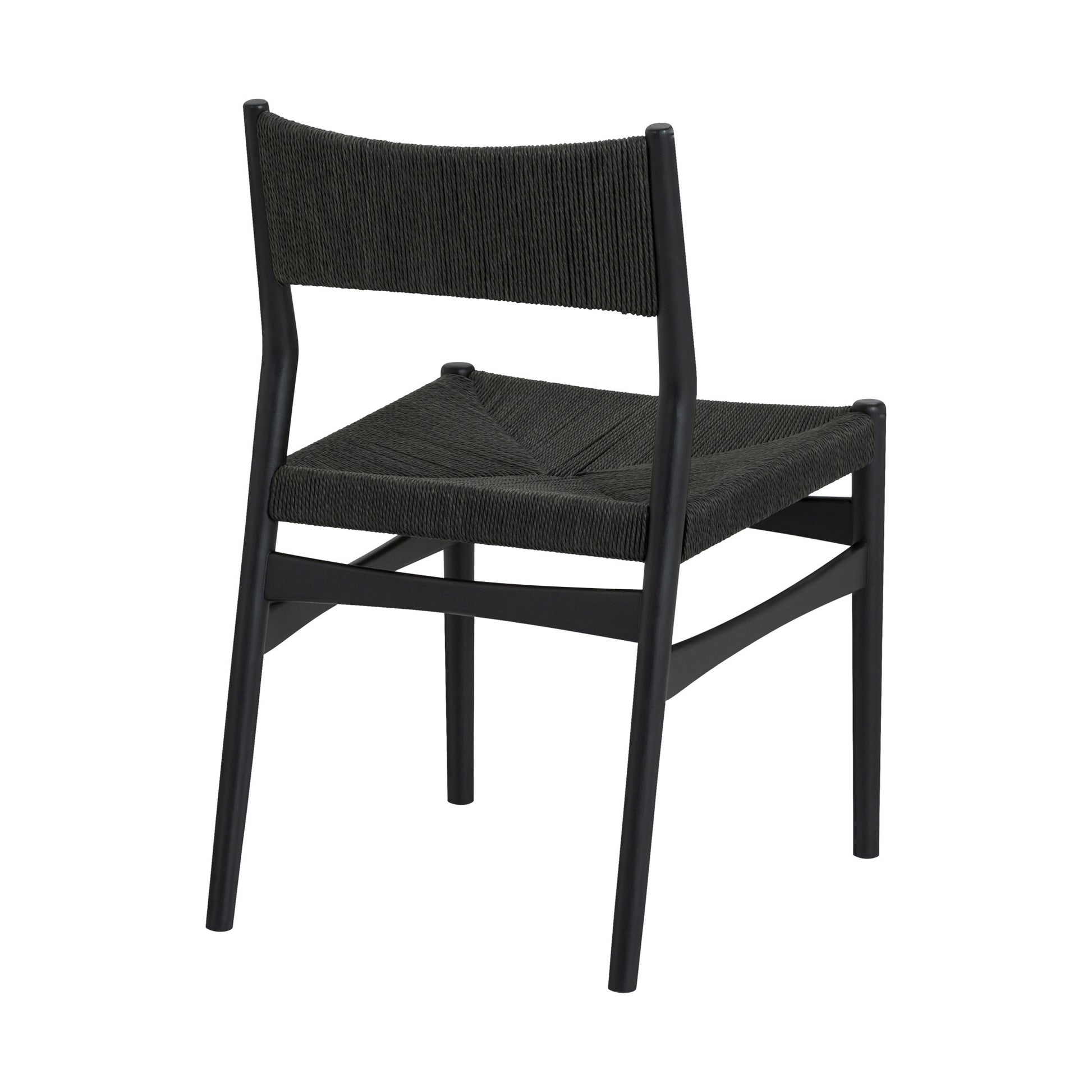 Six Piece Brown and Black Round Dining Set with Four Chairs and Sideboard-2