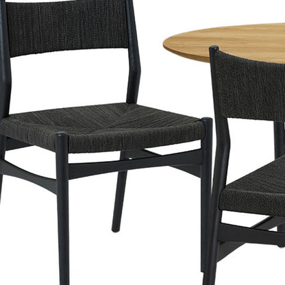 Seven Piece Oak Oval Dining Set with Six Chairs-7